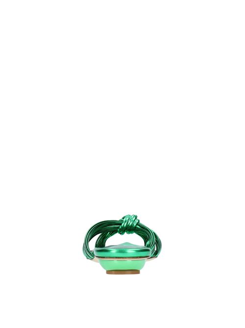 Flat leather sandals NCUB | DAFNE 35VERDE